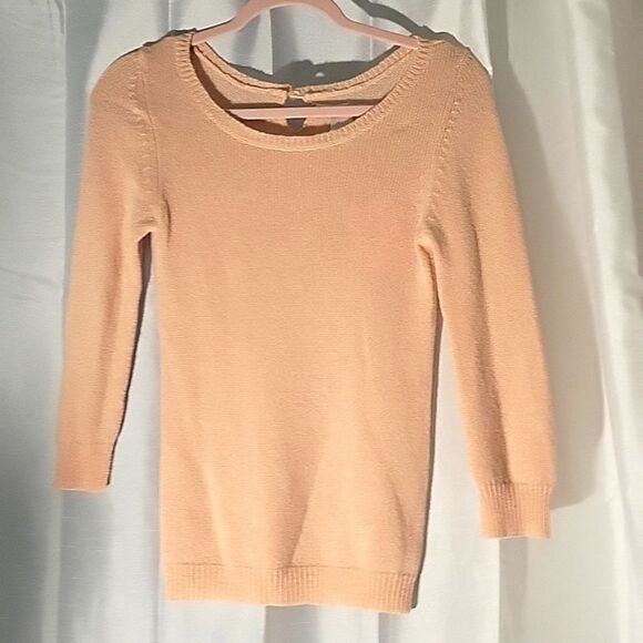 * REBECCA TAYLOR  pale pink wool sweater - Picture 1 of 5